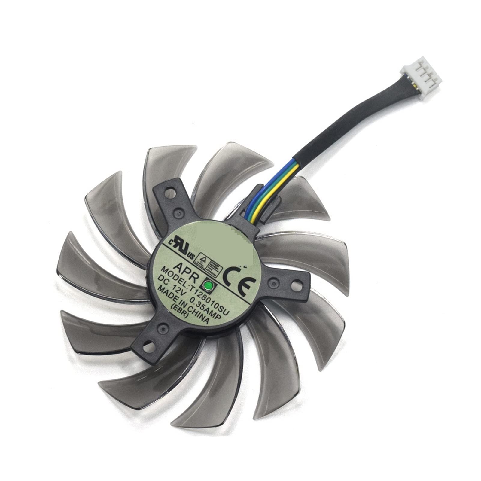 YESJmn 75MM T128010SU 0.35A Cooling Fan Replacement for Gigabyte GTX 670/680/760 Ti G1/GTX 770/780Ti/Titan - High Performance Video Card Cooler Fan (1PC) - Perfect for Gaming PC Builds & Graphics Card Maintenance