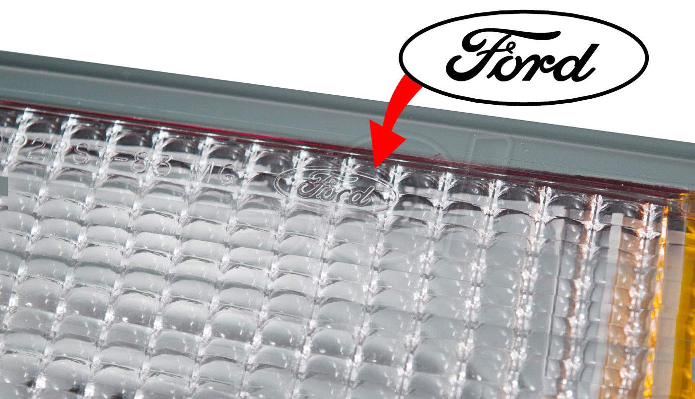 1985-1986 Ford Mustang OEM Style Left Driver Side Tail Light Lens - Perfect Replacement for Classic Mustang Restoration & Car Shows