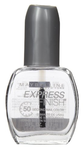 Maybelline New York Express Finish 50 Second Nail Polish - Base & Top Coat 2-in-1, Fast Drying Nail Color, 0.5 fl oz - Perfect for Quick Manicures at Home or On-The-Go