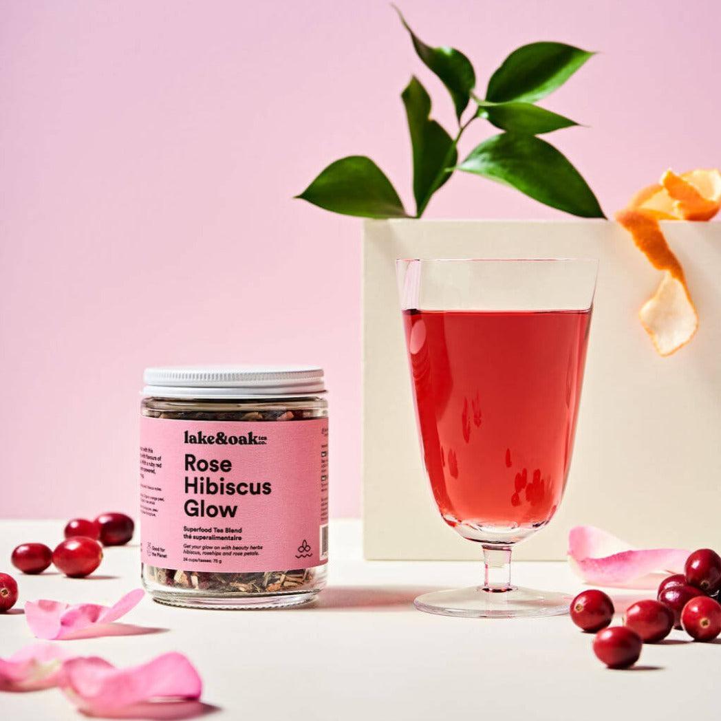 Organic Rose Hibiscus Glow Serum - Natural Face Brightening & Hydrating Treatment for Radiant Skin | Perfect for Daily Skincare Routine & Nighttime Regimen