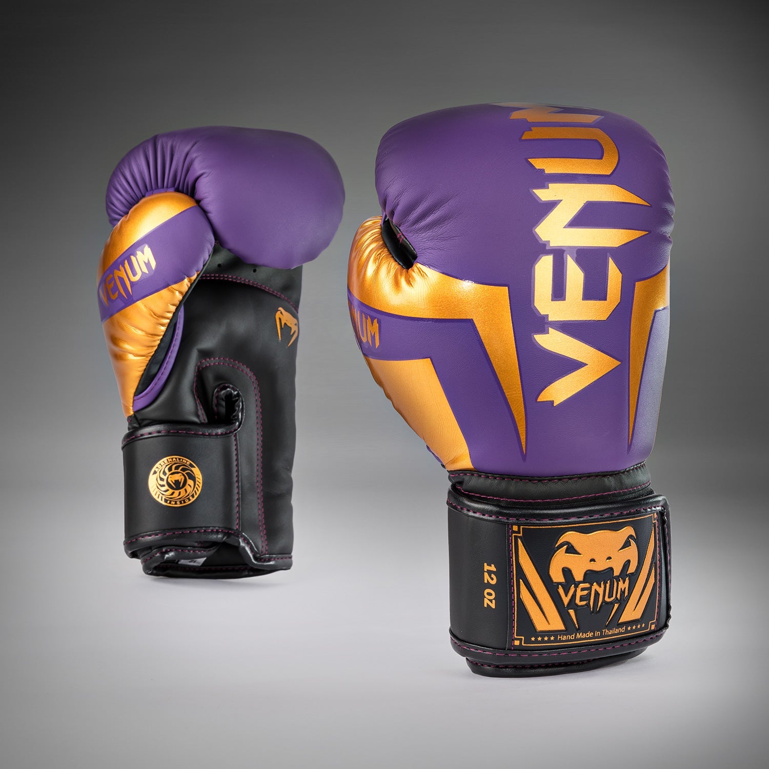 Venum Elite Boxing Gloves - Premium Dark Purple Special Edition for Training & Sparring | MMA, Kickboxing, Muay Thai & Fitness Workouts