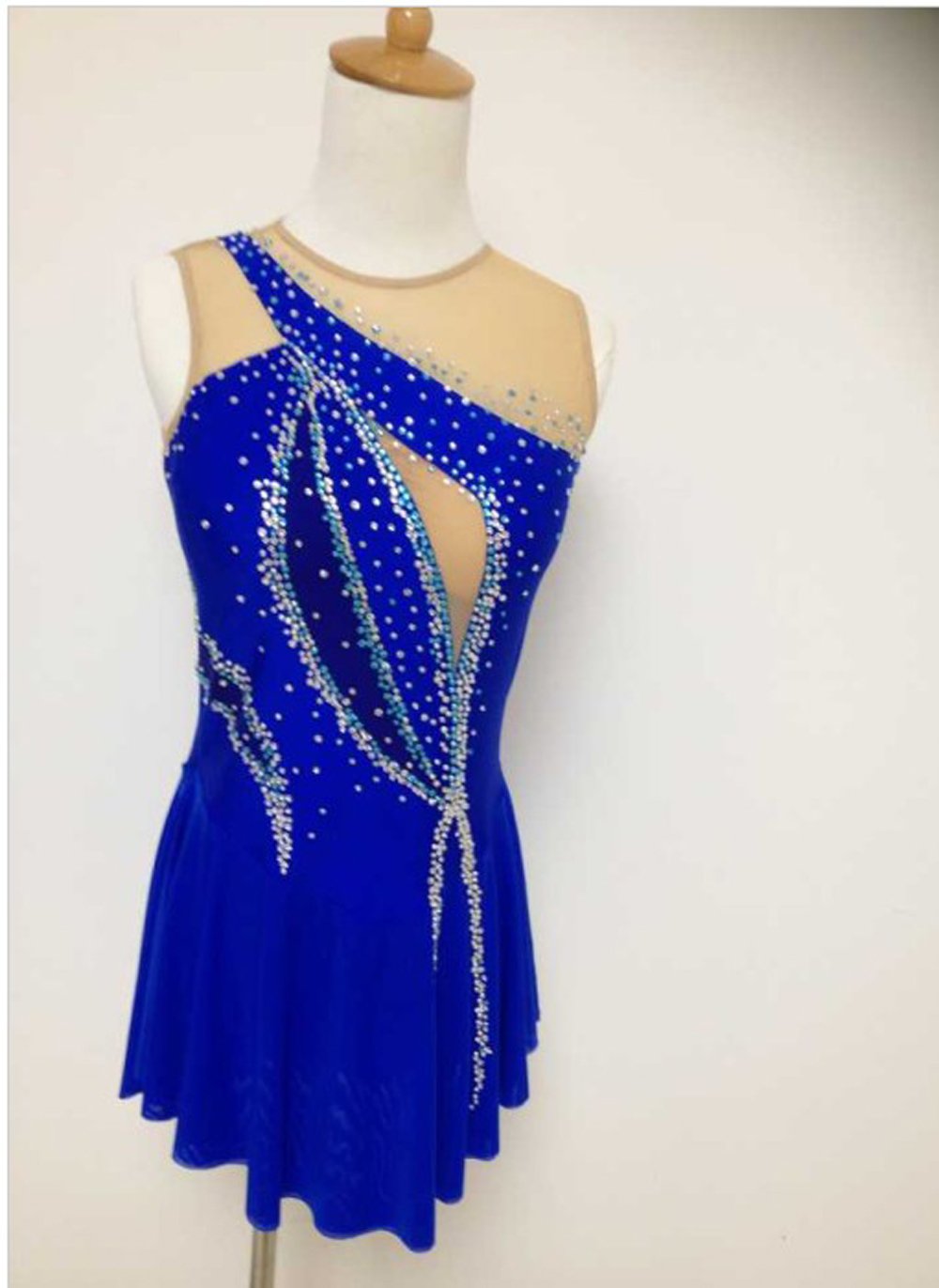 Custom Crystal Girls Ice Skating Dress A2029 for Competition & Performance