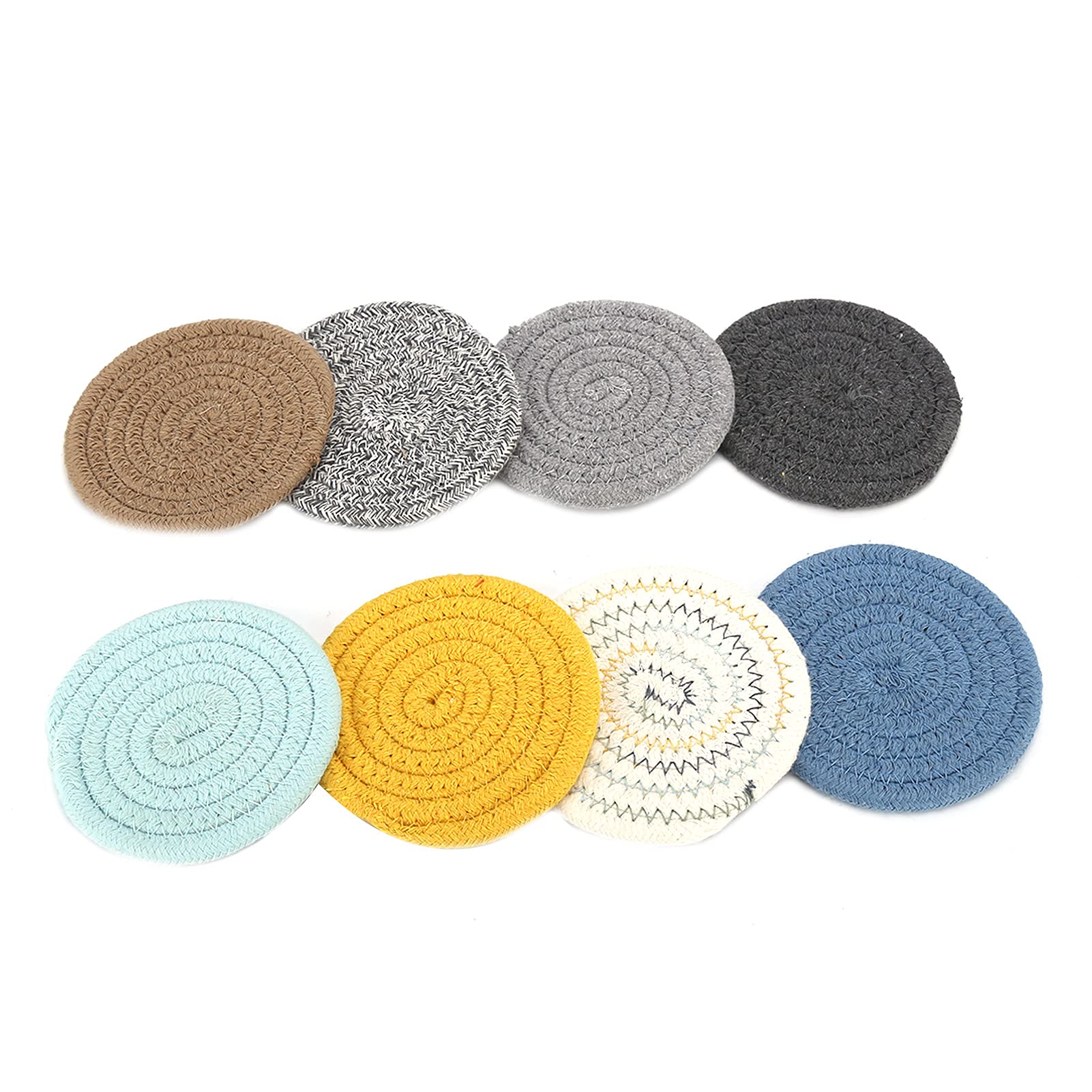 8-Pack Heat-Resistant Cup Placemats for Kitchen - Non-Slip Table Pads for Hot Dishes & Drinks - Perfect Gift for Mom, Friends & Couples - Ideal for Dining, Coffee Time & Home Decor