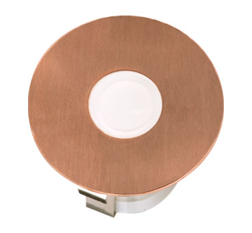 Airlie 5L 12V Warm White LED Round Deck Light Kit - Solid Copper Waterproof Outdoor Lighting for Patio, Garden, Pool & Staircase