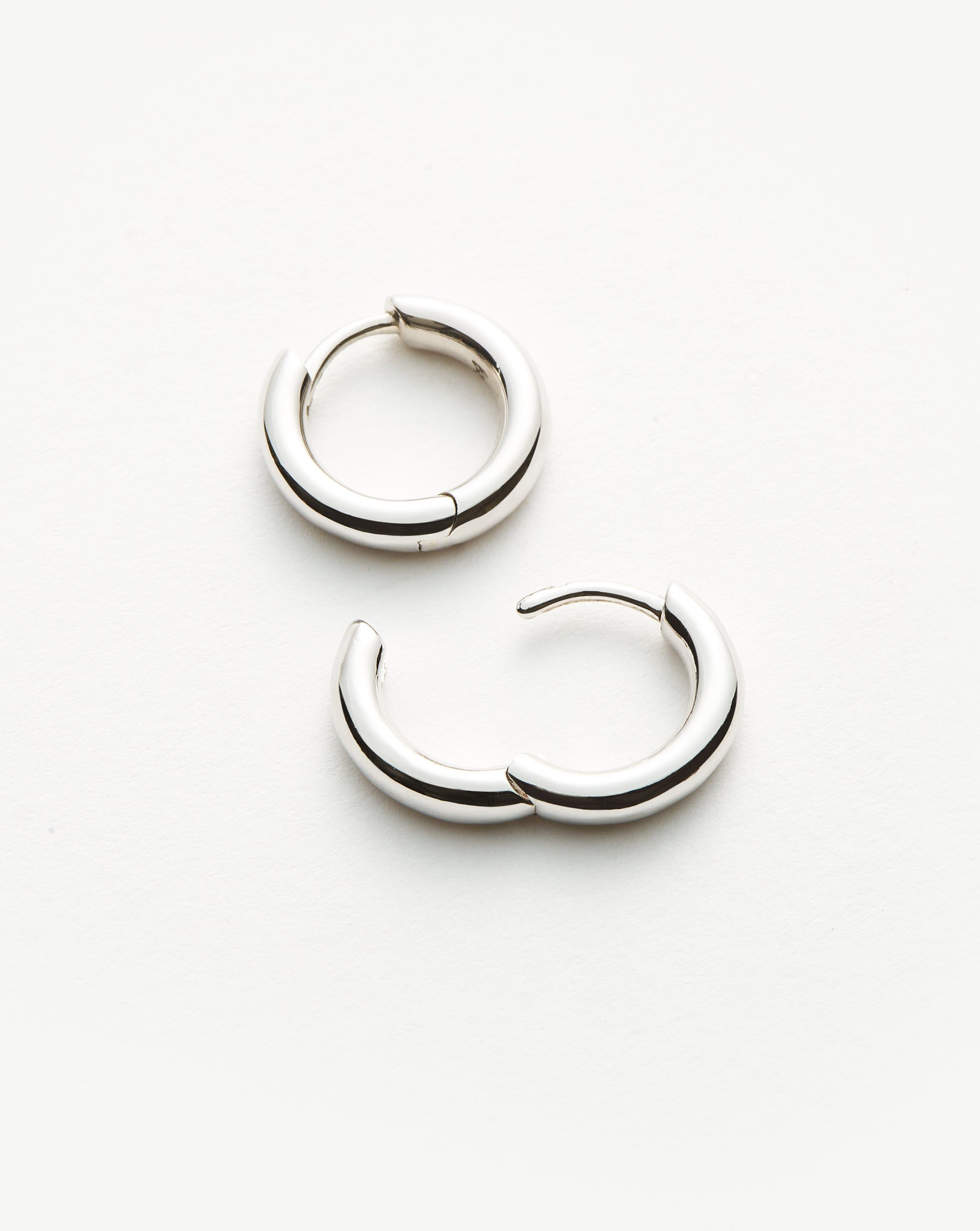 Classic Sterling Silver Mini Hoop Earrings for Women | Dainty Tunnel Hoops | Everyday Wear, Gift Giving & Special Occasions