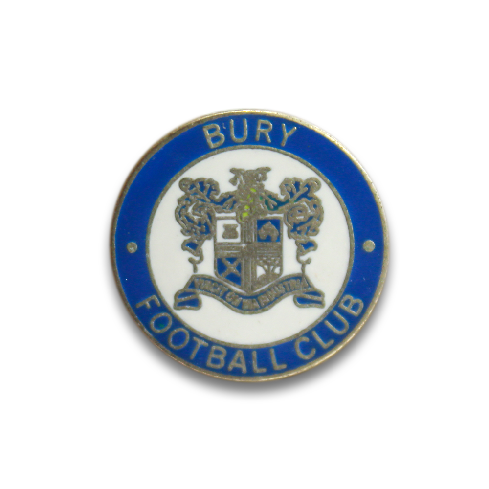 Vintage Bury FC Old Pin Badge - Collectible Football Club Memorabilia for Fans & Supporters - Perfect for Jerseys, Hats & Display Cases