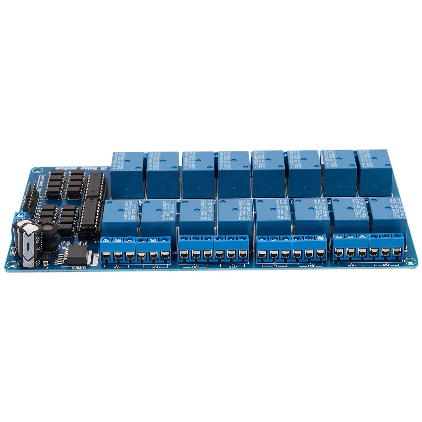 VENEKA 2X Ethernet Control Module - 16 Channel Relay Board with RJ45 Port for LAN/WAN Network & Web Server | Perfect for Home Automation, Industrial Control, and IoT Projects
