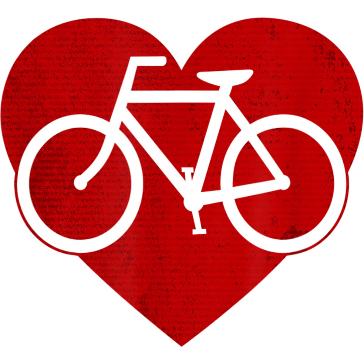 Design By Humans Men's Valentine's Day Bicycle in Heart Graphic T-Shirt by HillaryWhite - Romantic Casual Wear for Couples & Date Nights