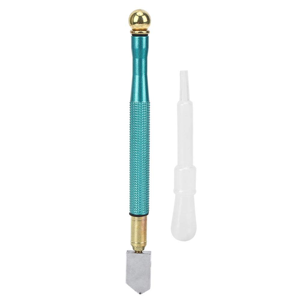 Premium Glass Cutter Tool with 3mm Carbide Wheel - Heavy Duty Aluminum Alloy Handle for Cutting Mirrors, Tiles & Mosaic - Perfect for DIY Home Projects, Glass Art & Professional Installations