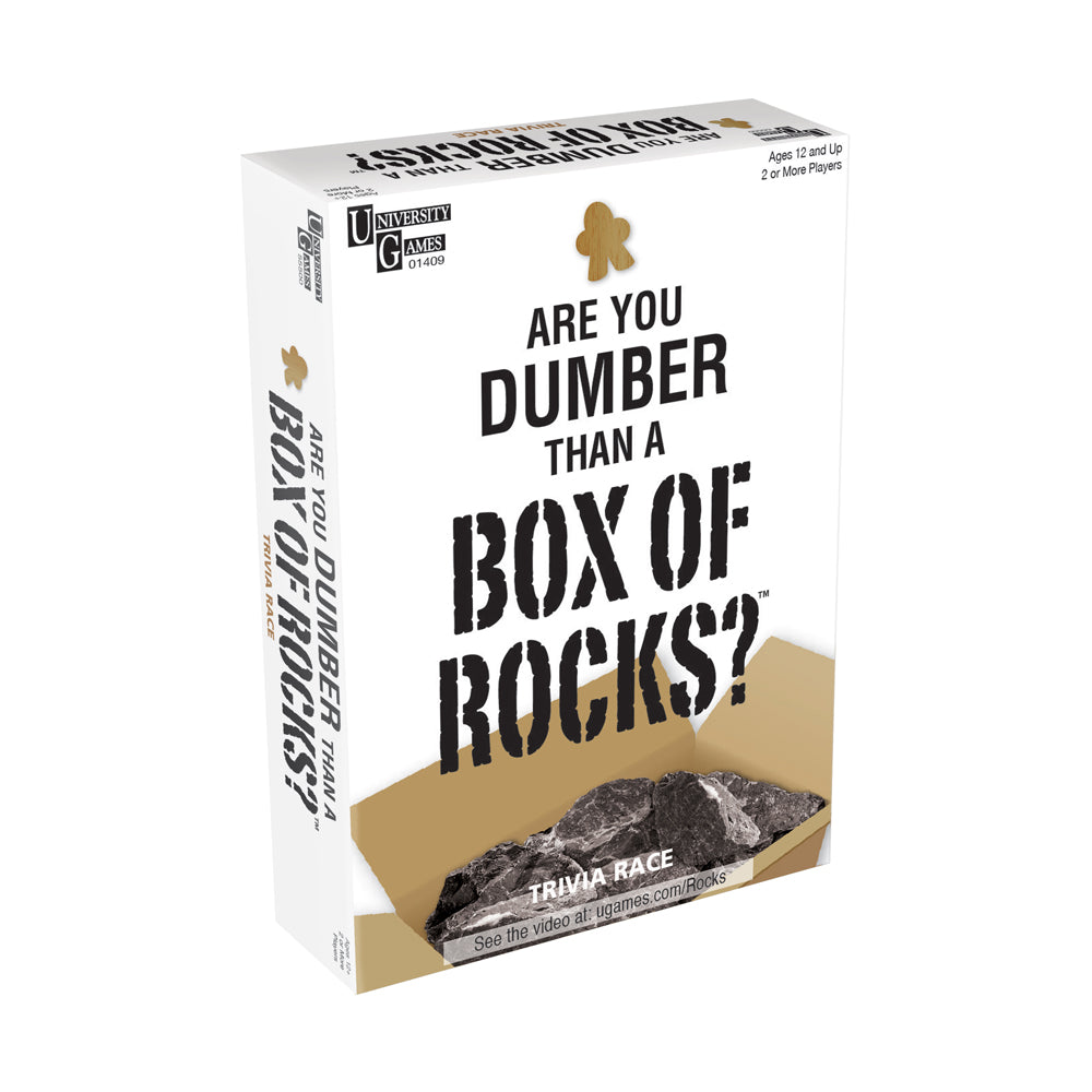 Are You Smarter Than a Box of Rocks? Fun Trivia Challenge Board Game for Family Game Night & Parties