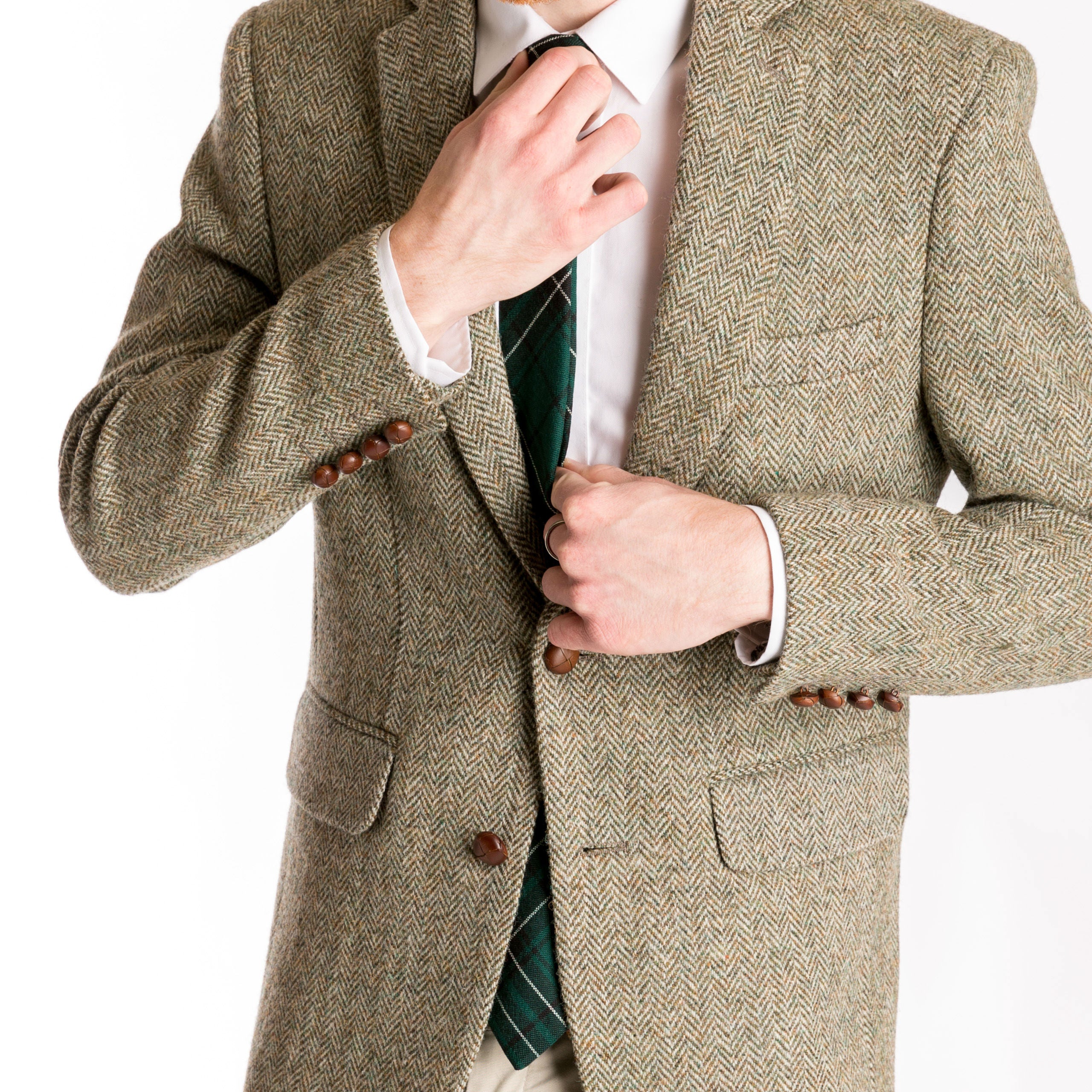 Premium Wool Tartan Neckties for Men - 99 Modern Color Patterns | Perfect for Weddings, Business & Formal Events