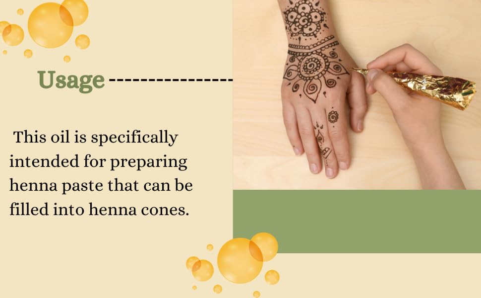 Supreme Dulhan Premium Henna Oil for Mehndi Cones - 100% Pure Natural Mehendi Oil for Hands & Body Art - 250ml | Perfect for Bridal Mehndi, Festivals & DIY Tattoo Designs