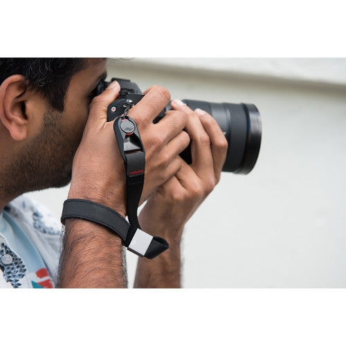 Peak Design Cuff Camera Wrist Strap (Black) - Secure & Comfortable Wrist Strap for DSLR, Mirrorless Cameras - Perfect for Travel, Hiking & Outdoor Photography