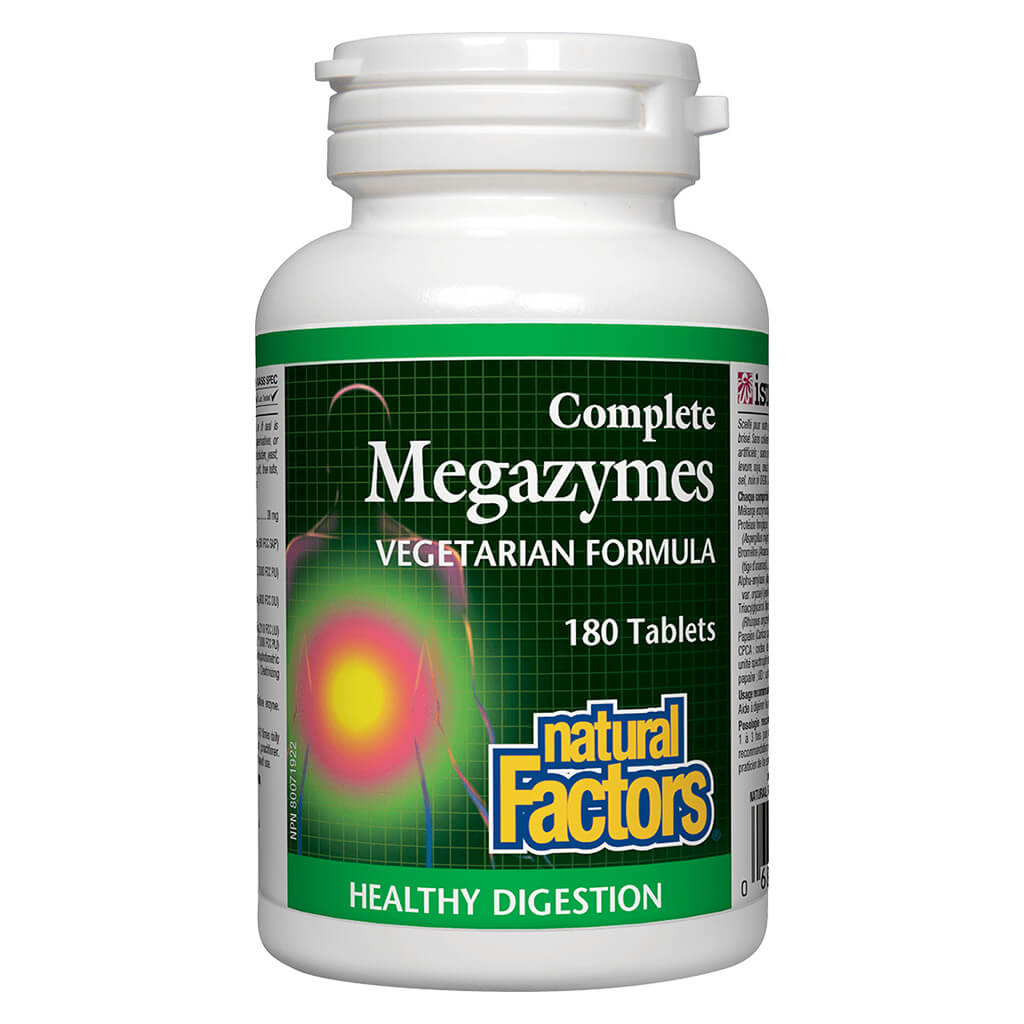 Complete Megazymes Vegetarian Formula - Digestive Enzyme Supplement for Gut Health | Supports Digestion for Plant-Based Diets | Ideal for Vegans & Vegetarians