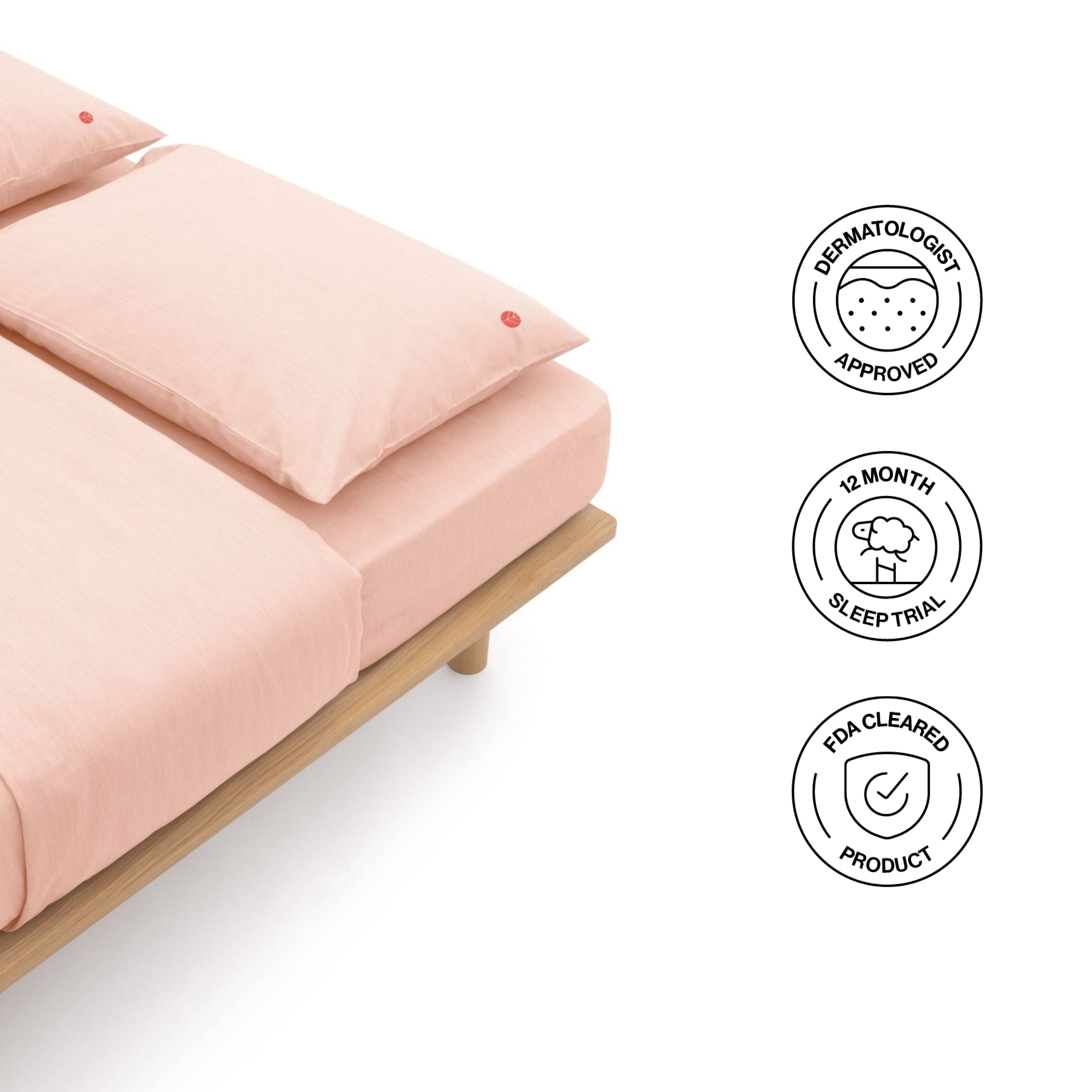 Organic Cotton Pillowcase Set - Hypoallergenic & Breathable for Better Sleep - Perfect for Bedroom, Hotel, Travel & Home Decor