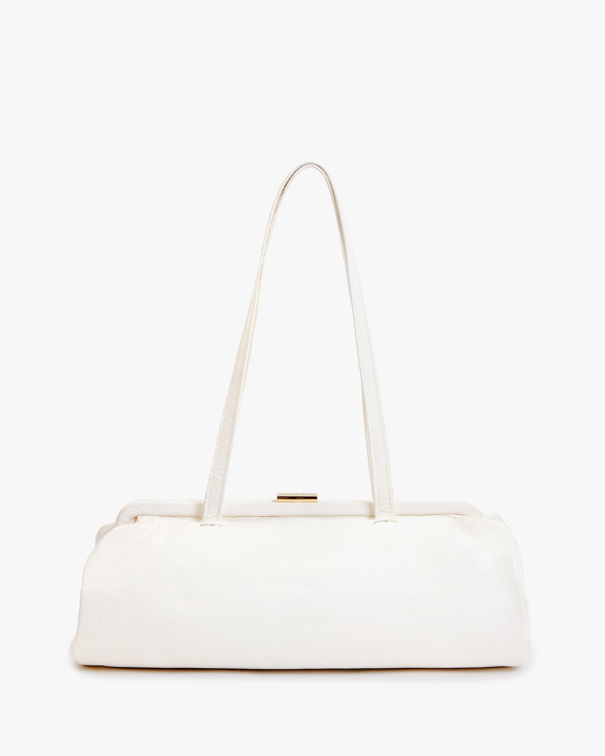 Yvette White Smooth Goat Leather Handbag - Elegant & Durable Women's Crossbody Bag for Work, Travel & Everyday Use