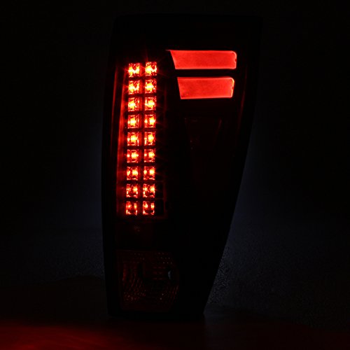 AKKON Black LED Tail Lights for 2002-2006 Chevy Avalanche GMT800 Pickup - Rear Brake Lamps Replacement - Perfect for Night Driving & Enhanced Safety