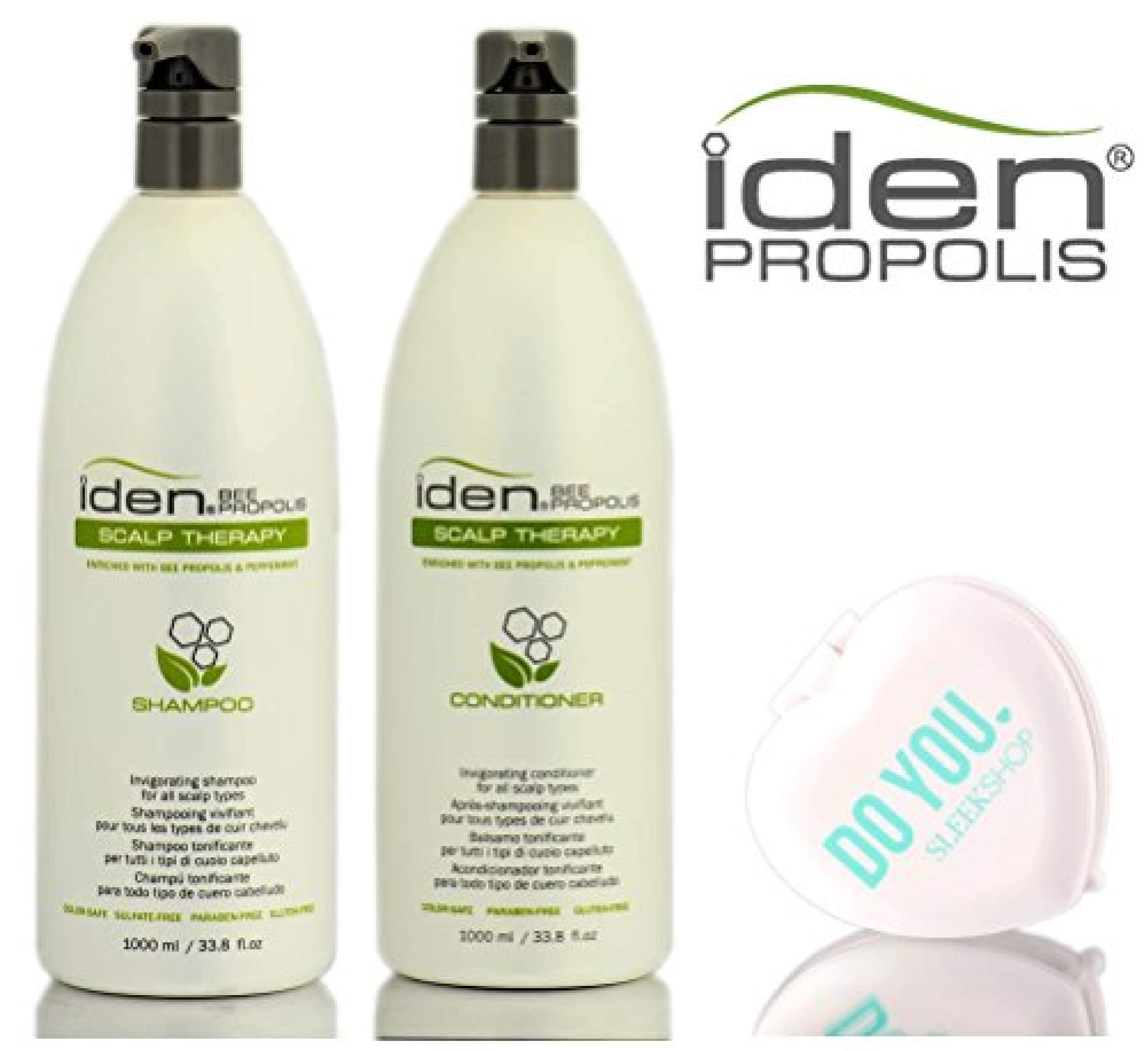 Scalp Therapy Shampoo and Conditioner Set for Dry, Itchy Scalp – 33.8oz/1000ml Duo with Free Compact Mirror | Sulfate-Free, Hydrating Hair Care for Men & Women | Perfect for Travel, Gym, and Daily Use