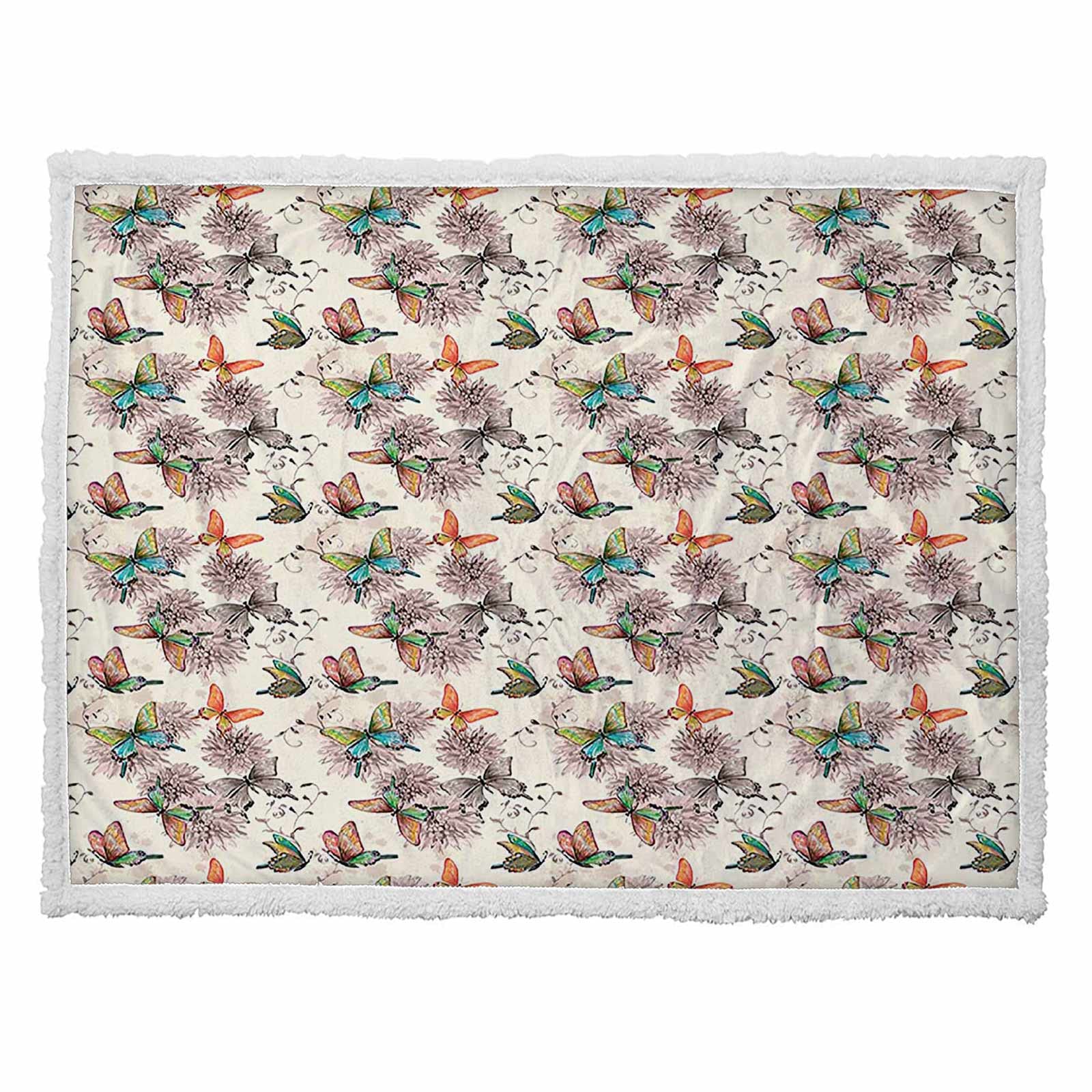 Super Soft Butterfly Fleece Blanket for Baby - 30