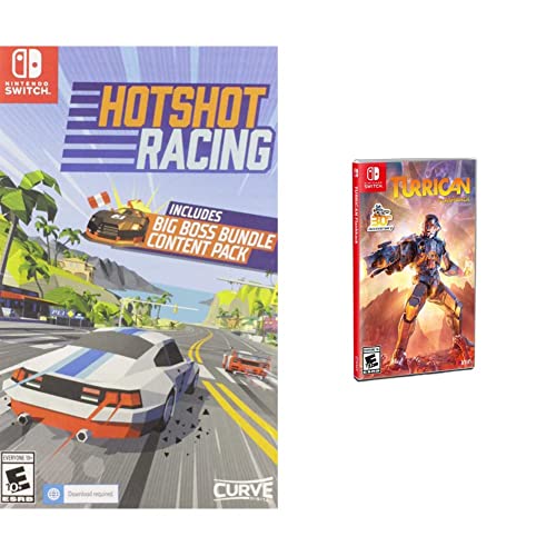 Hotshot Racing & Turrican Flashback Bundle - Nintendo Switch Games for Racing and Action Adventure Fans | Perfect for Family Game Nights and Retro Gaming Enthusiasts