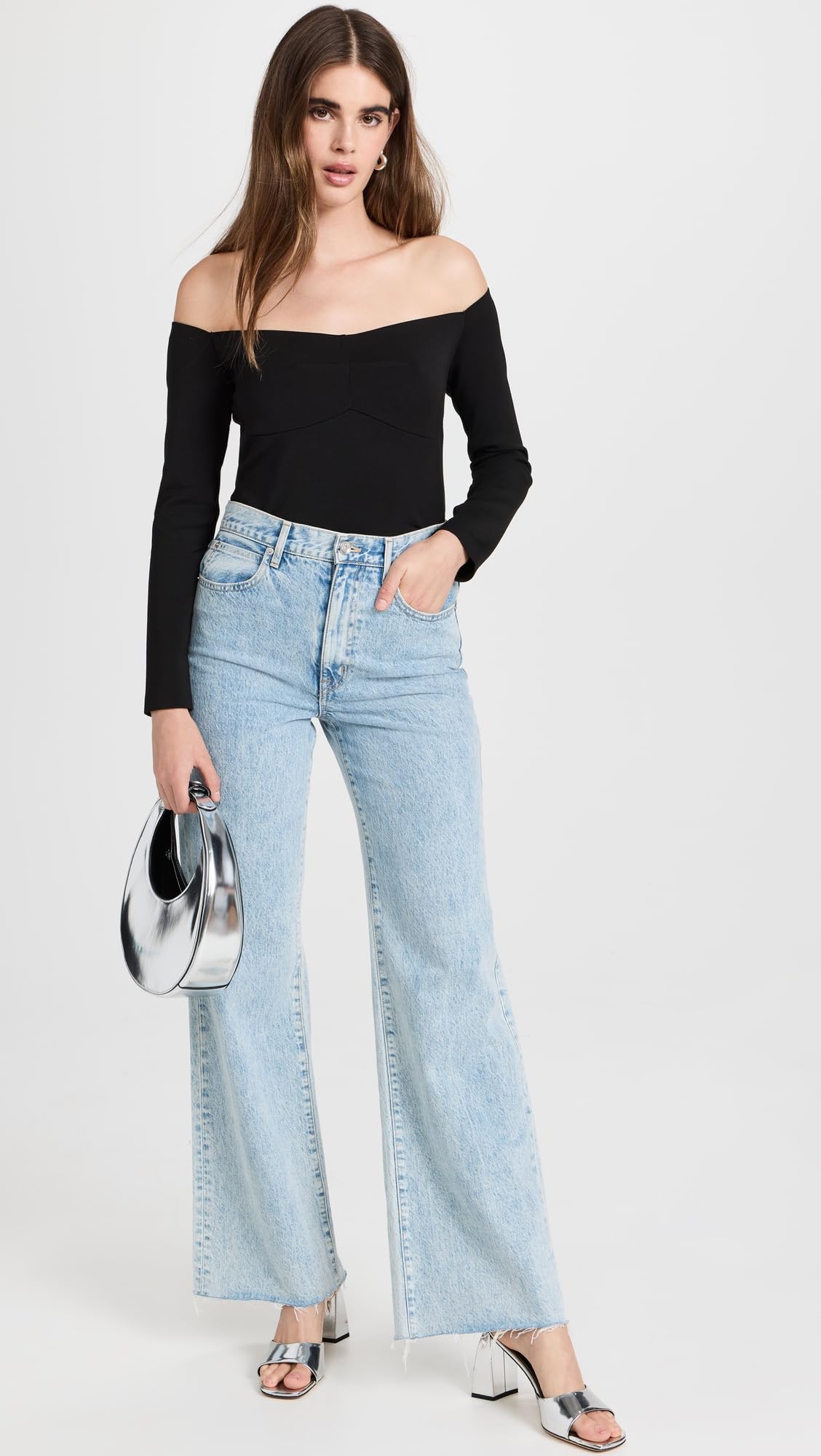 Women's Grace High Rise Wide Leg Jeans - Comfortable Stretch Denim Pants for Casual Wear & Office Outfits | Trendy Plus Size & Petite Options