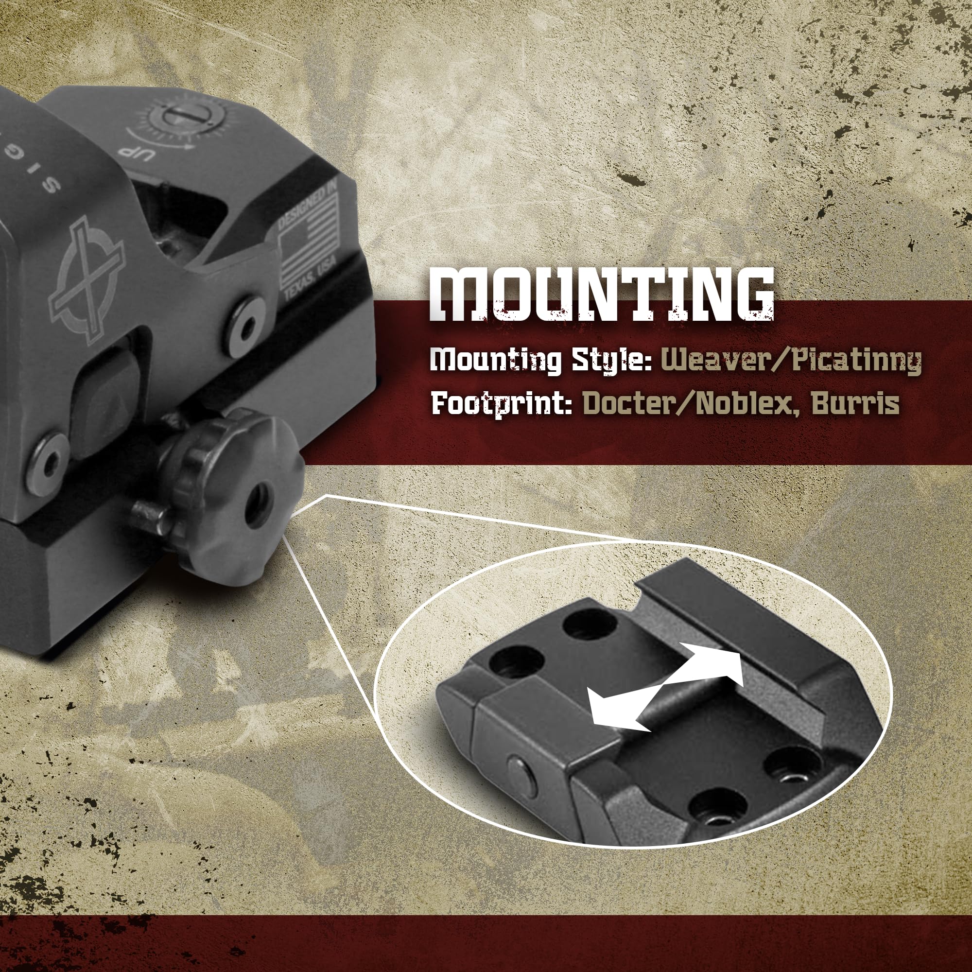 Sightmark Mini Shot M-Spec Reflex Sight - Red Dot Sight for Pistols & Rifles - Quick Target Acquisition for Hunting, Shooting & Tactical Use