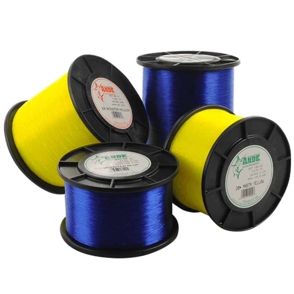 Ande 2lb Spool Monster Monofilament Fishing Line - Premium Strength & Durability for Freshwater & Saltwater Angling - Perfect for Bass, Trout, and Offshore Fishing Adventures