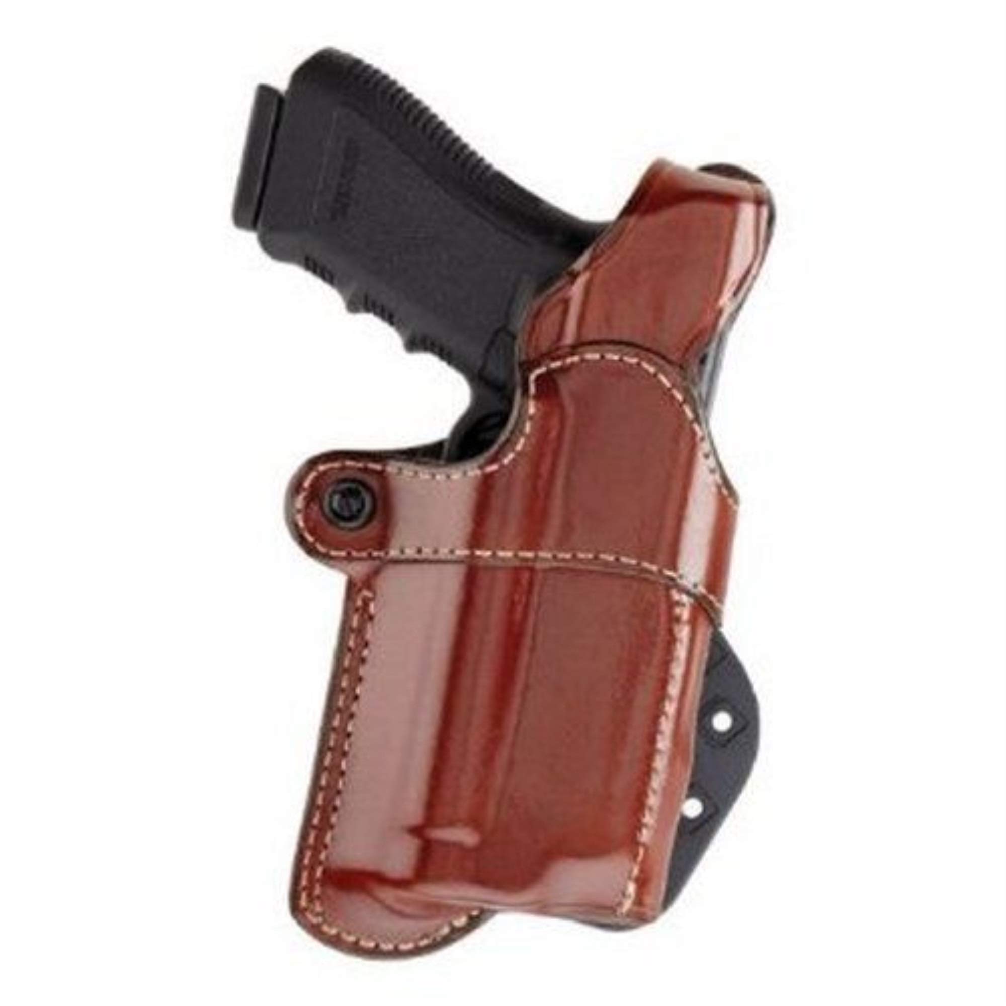 Aker Leather 267 Nightguard Paddle Holster for Pistols with RMR Sights - Compatible with M3, TLR-1 & TLR-2 Tactical Lights - Concealed Carry & Range Shooting Accessory