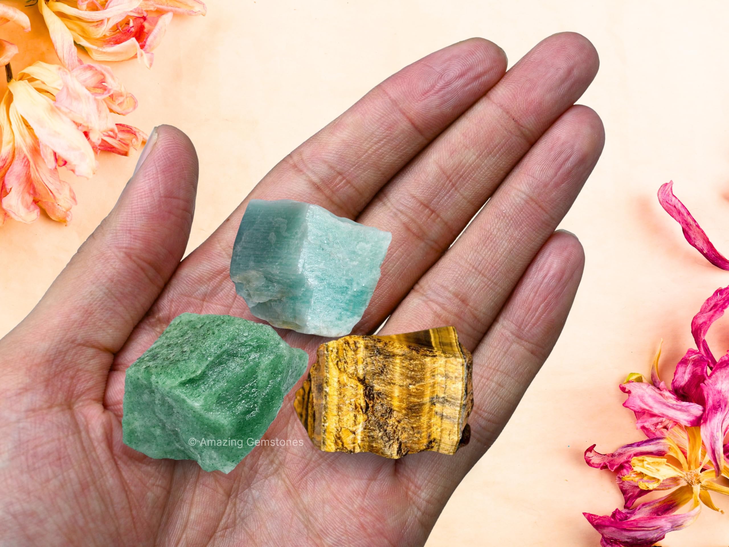 Virgo Zodiac Healing Crystal Set - 3 Raw Stones for Astrology, Chakra Balancing & Energy Healing | Perfect Birthday, Anniversary Gift for Women, Men, Mothers & Fathers | Includes Information Card | Ideal for Meditation, Home Decor & Spiritual Practices