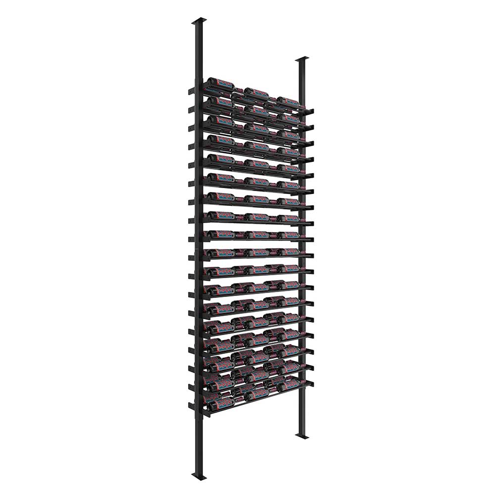 3-Column Two-Sided Evolution Wine Wall Post Kit - Modern Wine Rack for Home Bar, Restaurant & Wine Cellar Organization - Perfect for Storing & Displaying Wine Bottles in Style