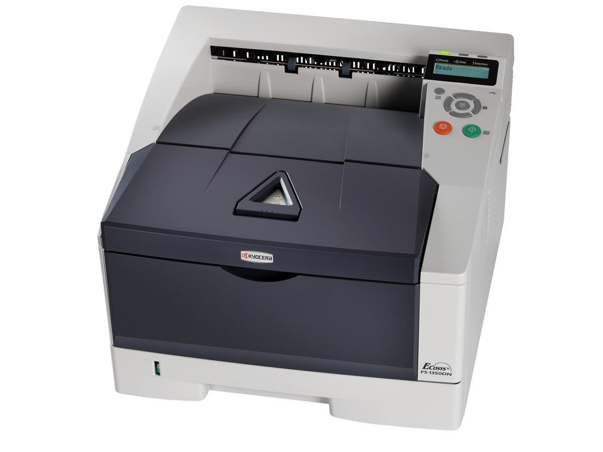 Kyocera FS-1350DN Monochrome Laser Printer - 30ppm, 1200x1200 dpi, Duplex Printing, Legal/A4 Paper Size, 300-Sheet Capacity - USB & Ethernet Connectivity for Home Office & Small Business Use