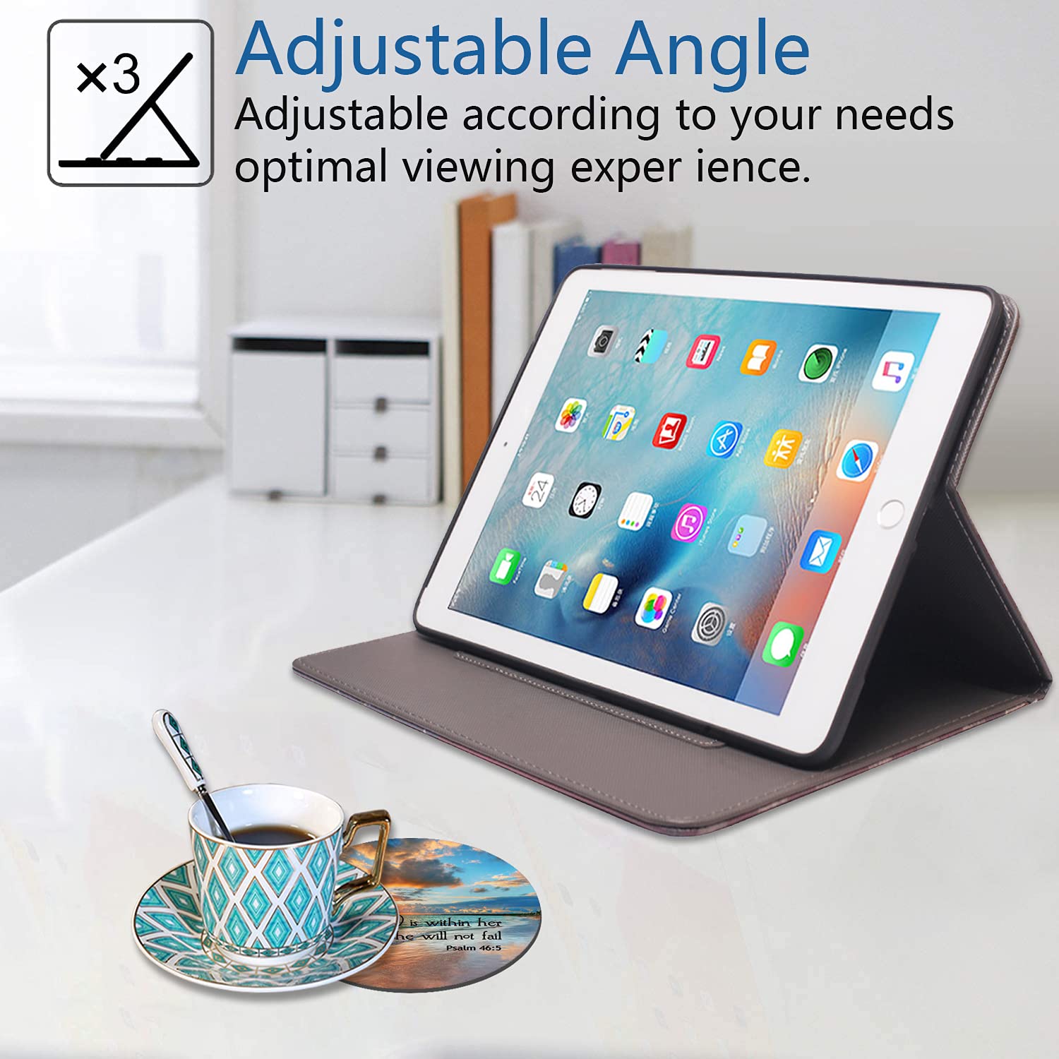 Premium Auto Wake/Sleep Smart Case with Adjustable Stand for iPad 10.2