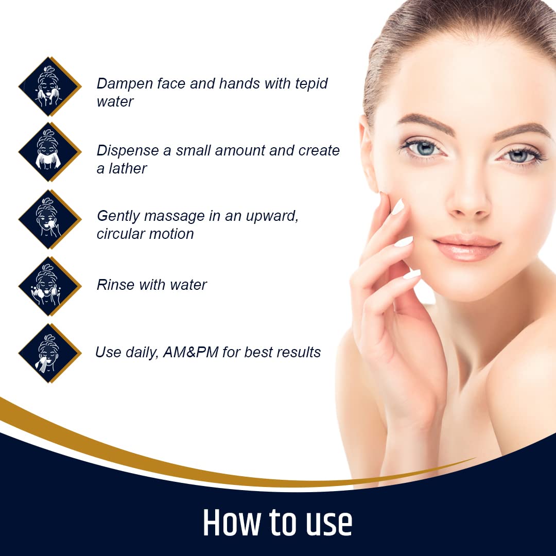 OCEGLOW Powerful Marine Extracts Face Wash with 1.8% Salicylic Acid & Hyaluronic Acid - Deep Hydration & Pore Clearing for Acne-Prone Skin | Gentle Cleanser for Women & Men (75ml) | Perfect for Daily Skincare Routine & Travel