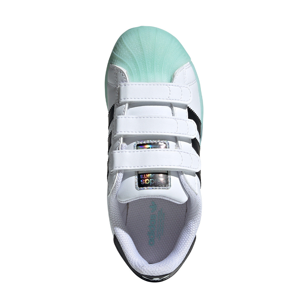 Kids Superstar LED Light Up Sneakers - White Glow Shoes for Boys & Girls - Perfect for Parties, Halloween & Nighttime Fun