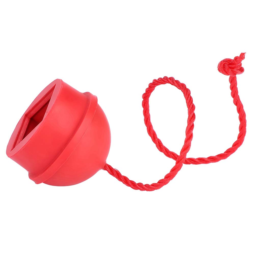 VGEBY 2-Pack No-Slip Pool Cue Chalk Holder with Cord - Red Rubber Billiard Chalk Holder for Snooker & Pool Accessories | Perfect for Home Game Rooms, Bars & Professional Tournaments