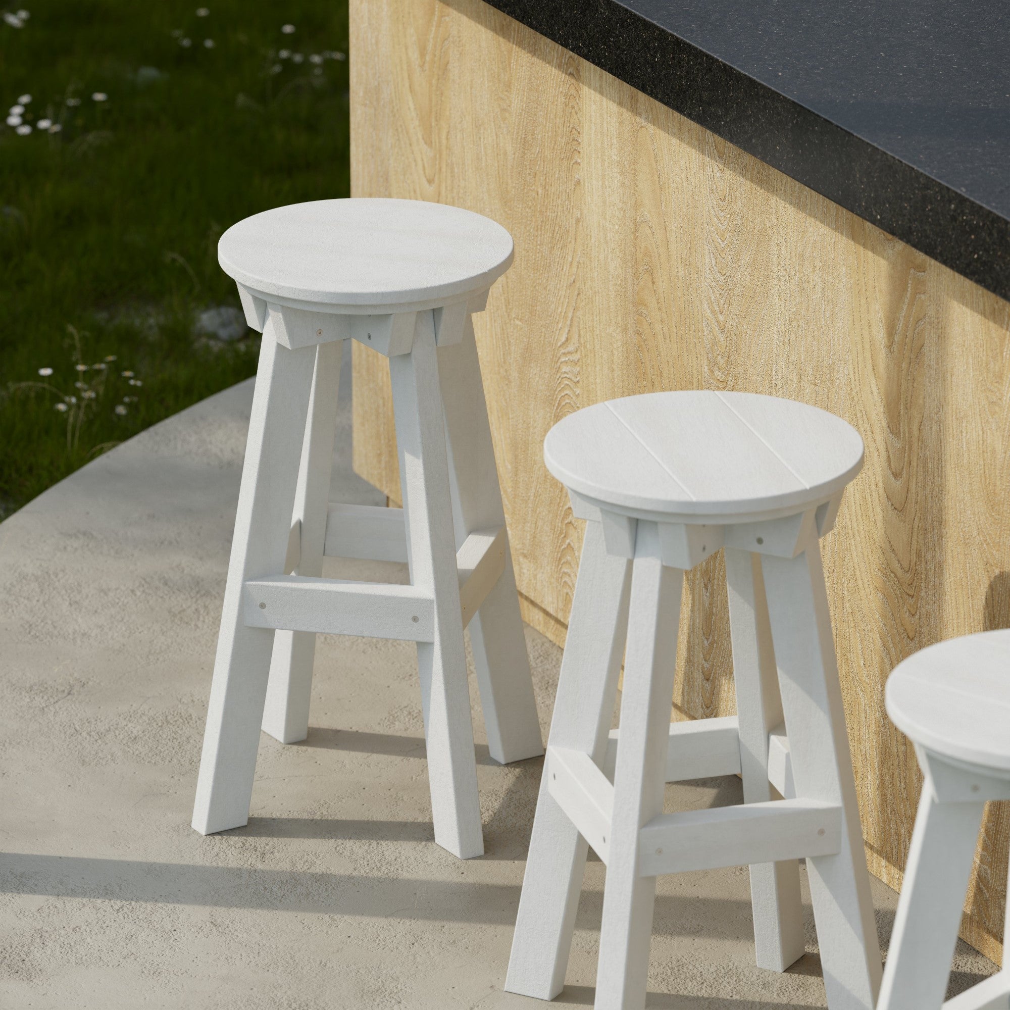 Vintage Heritage Bar Stool - Solid Wood Counter Height Stool with Backrest - Perfect for Kitchen Island, Home Bar & Breakfast Nook
