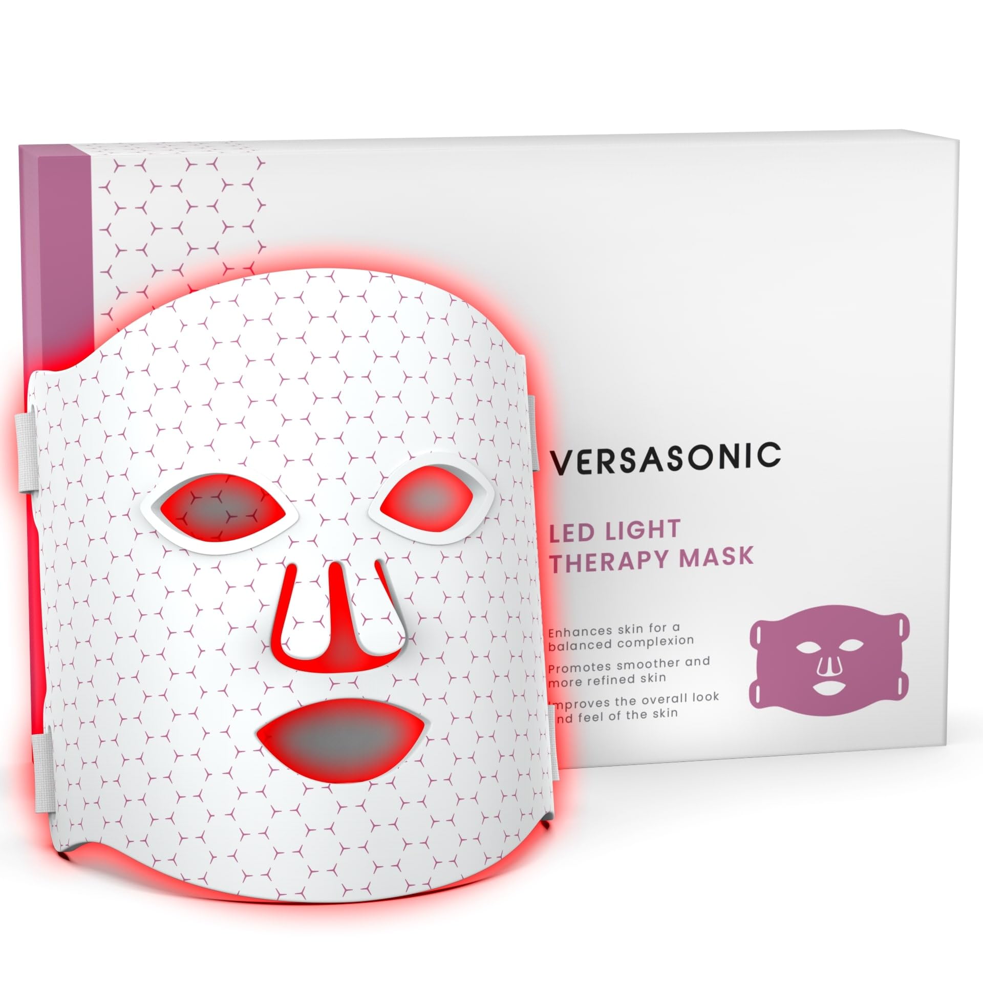 Premium Red Light Therapy Mask for Face - LED Facial Skin Rejuvenation & Anti-Aging Treatment - Red Light Therapy Device for Wrinkles, Acne & Collagen Boost - Perfect for Home Spa & Skincare Routine