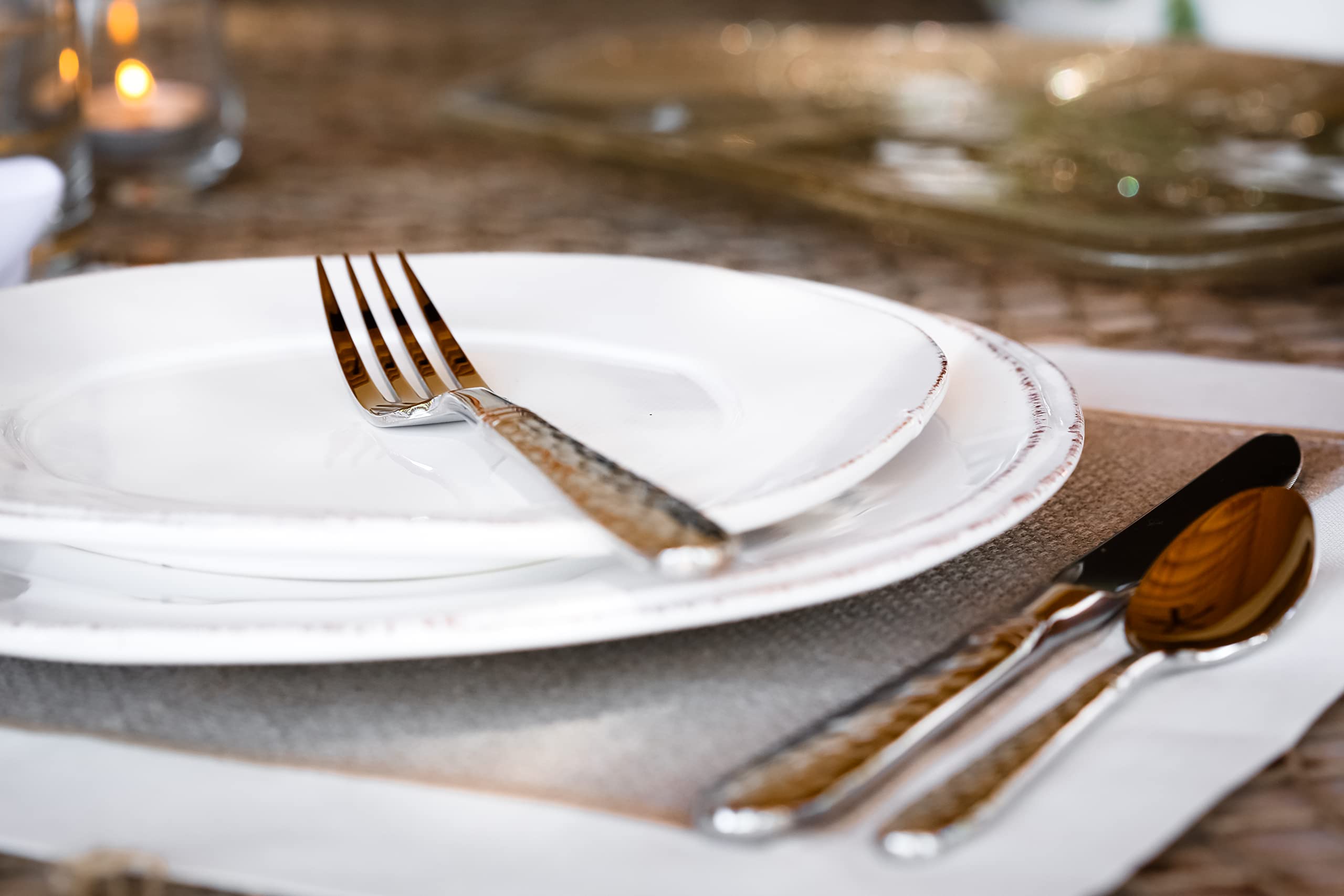 Vietri Lastra White Salad Plate Set of 4 | 8.75