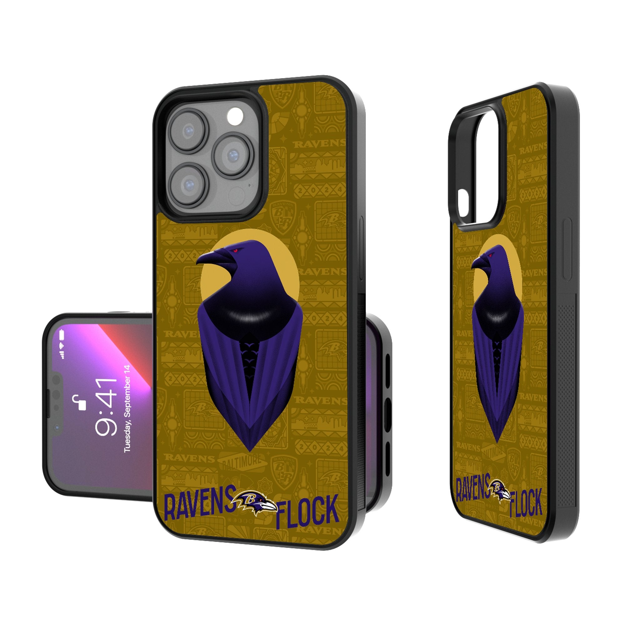 Baltimore Ravens 2024 Limited Edition Illustrated Bumper Phone Case - Protective Cover for iPhone & Android | Perfect for Game Day & Ravens Fans