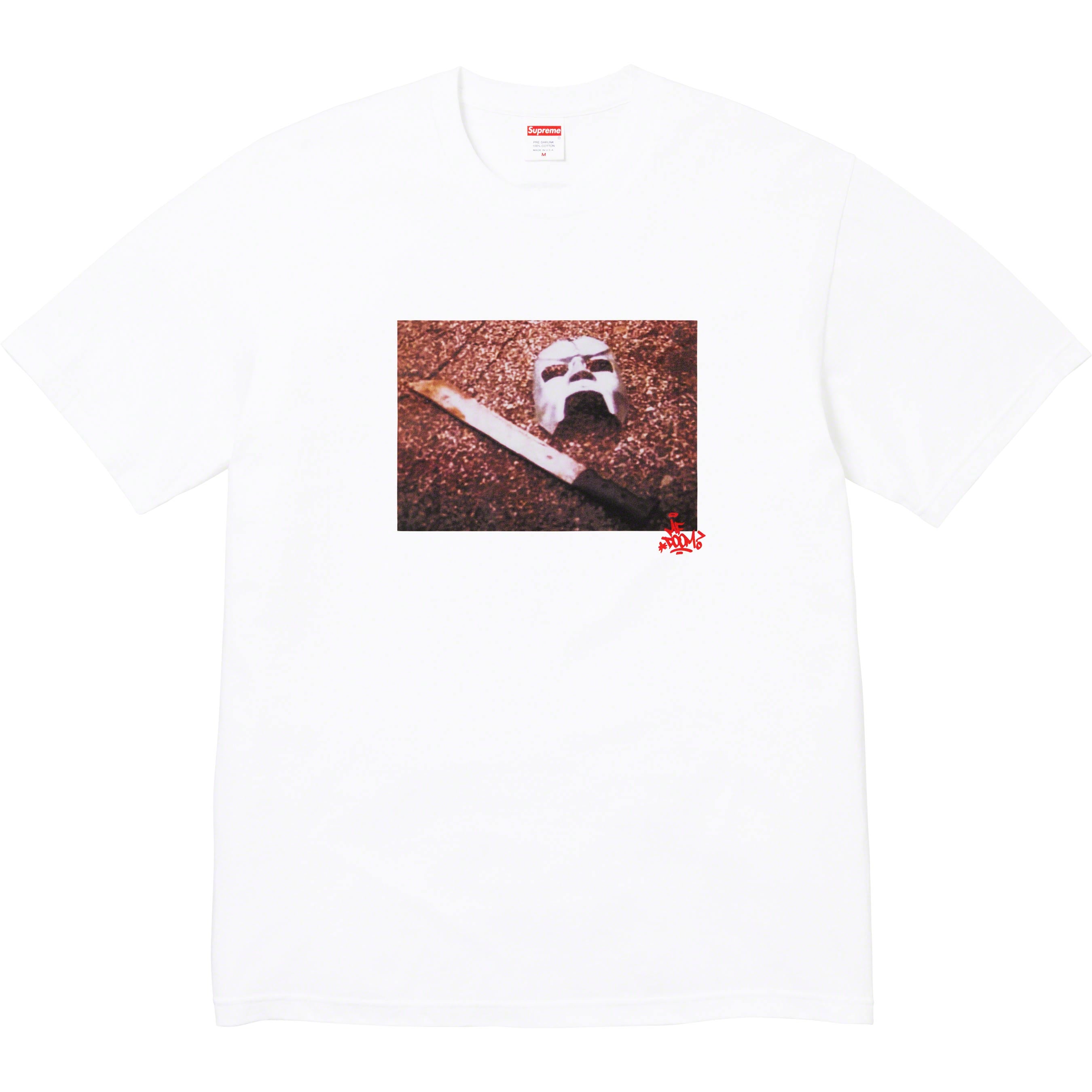 Supreme MF DOOM T-Shirt - White Cotton Streetwear Tee for Hip-Hop Fans & Urban Fashion | Perfect for Concerts, Street Style & Casual Wear
