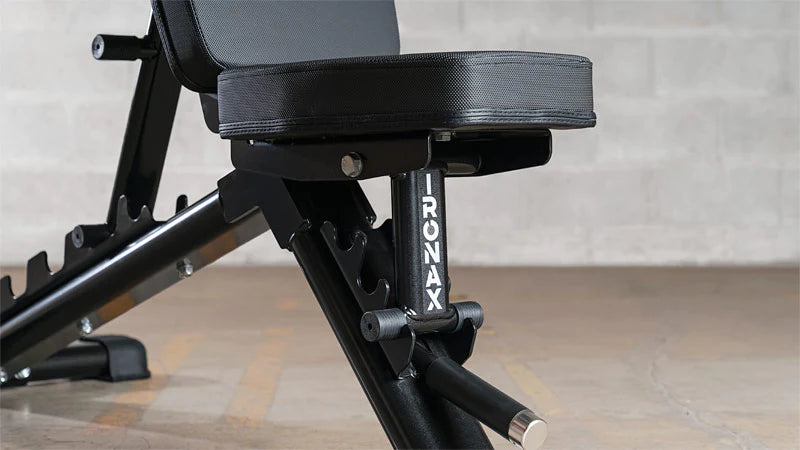 Ironax XFID FI Bench - Adjustable Weight Bench for Home Gym, Strength Training & Bodybuilding - Perfect for Dumbbell Workouts, Chest Press & Full-Body Exercises