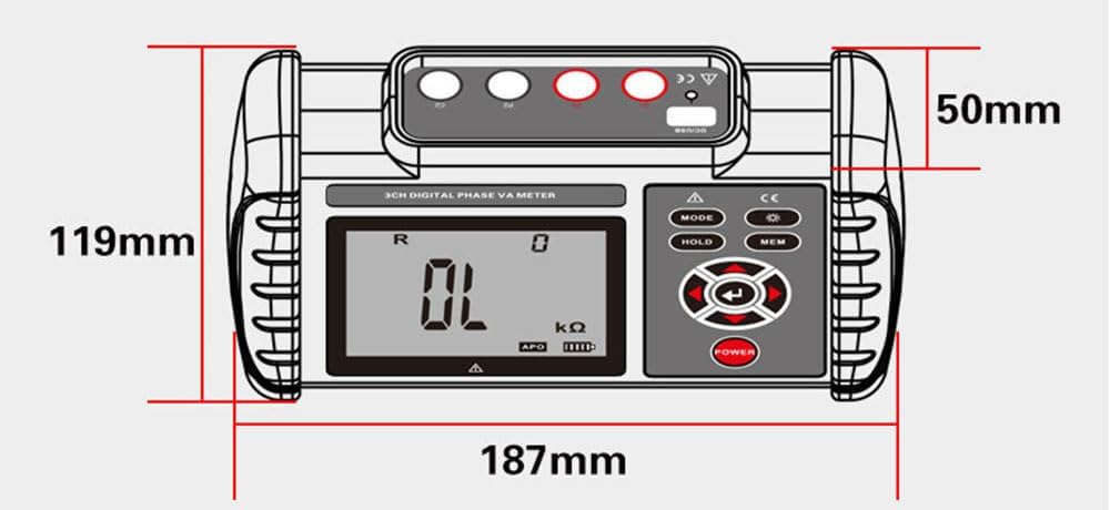 Digital Micro Ohm Meter - DC Low Resistance Tester (0.001mΩ-300.0KΩ) with ±0.1% Accuracy & USB Data Transfer | Perfect for Electrical Engineering, Circuit Testing & Industrial Equipment Maintenance