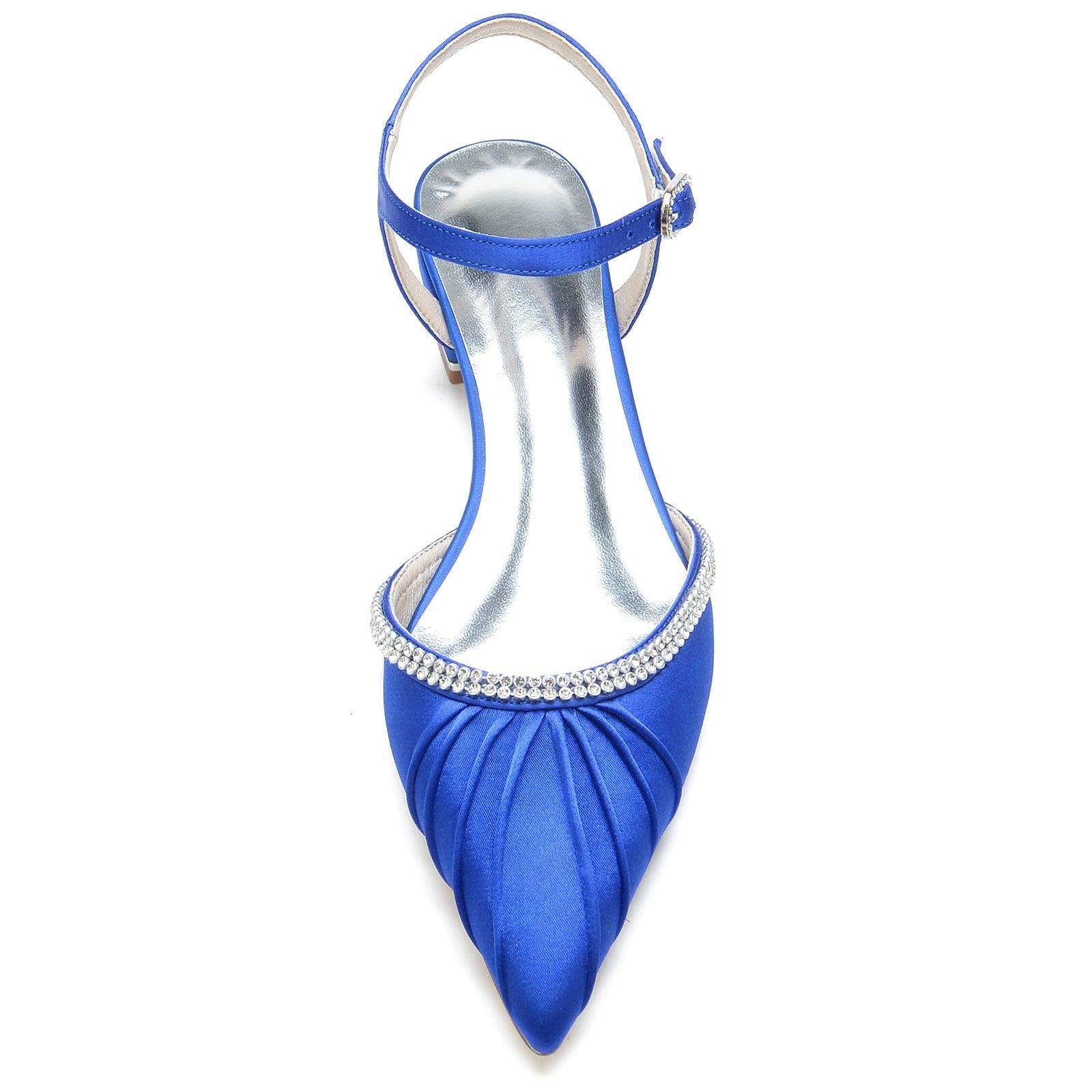 Flat Heel 2.5cm Silk-Like Comfortable Shoes CK0277 - Perfect for Office, Wedding & Casual Wear