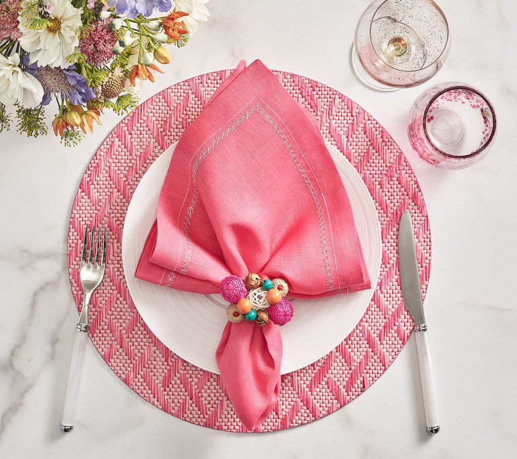 Elegant Basketweave Placemats Set of 6 - Natural Woven Table Mats for Dining, Kitchen Decor, and Holiday Entertaining - Perfect for Thanksgiving, Christmas, and Dinner Parties