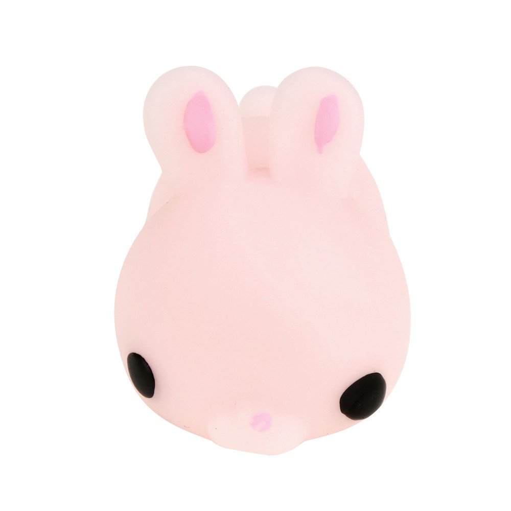 Mini Fat Rabbit Squishy Toys - Stress Relief & Anxiety Fidget Toys for Adults & Kids - Fun Easter Gifts, Party Favors, Office Desk Decor - Soft Squeeze Sensory Toys for Relaxation and Focus