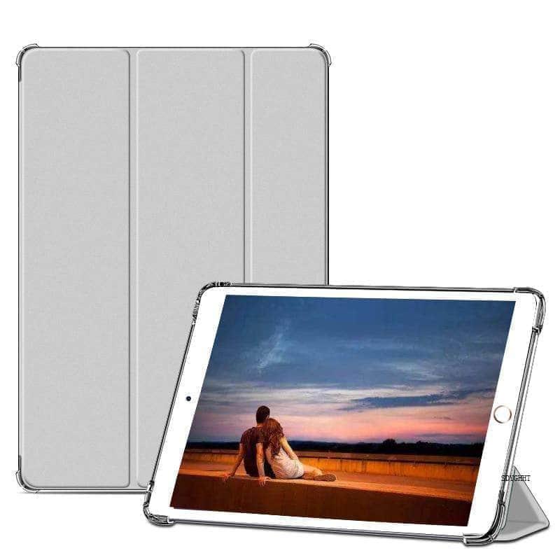 iPad Air 5 2022 Case - Shockproof Airbag Transparent Back Cover with Smart Auto Wake/Sleep | Perfect for Work, Travel & Everyday Protection