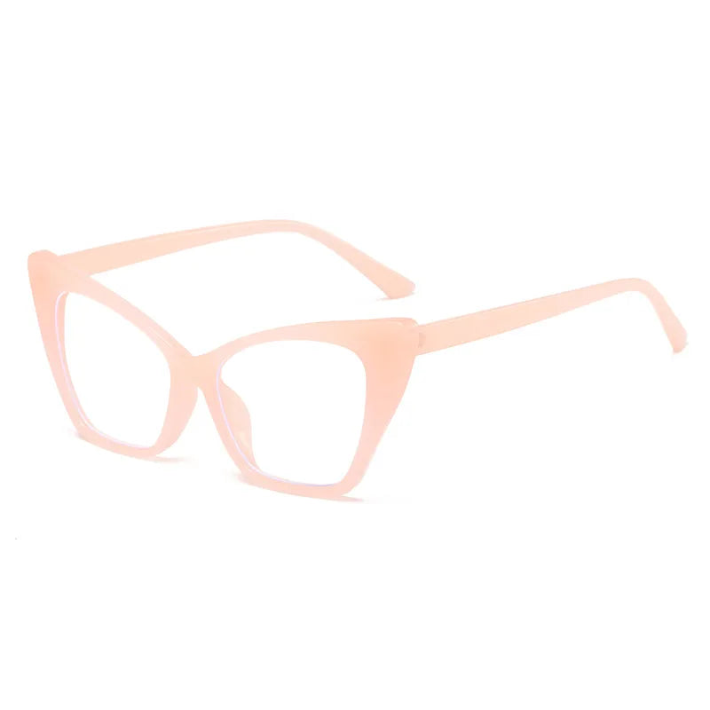 CCspace Women's Full Rim Square Cat Eye Plastic Eyeglasses 57427 - Stylish Retro Frames for Women, Lightweight & Durable Eyewear - Perfect for Office, Reading, Fashion Accessories