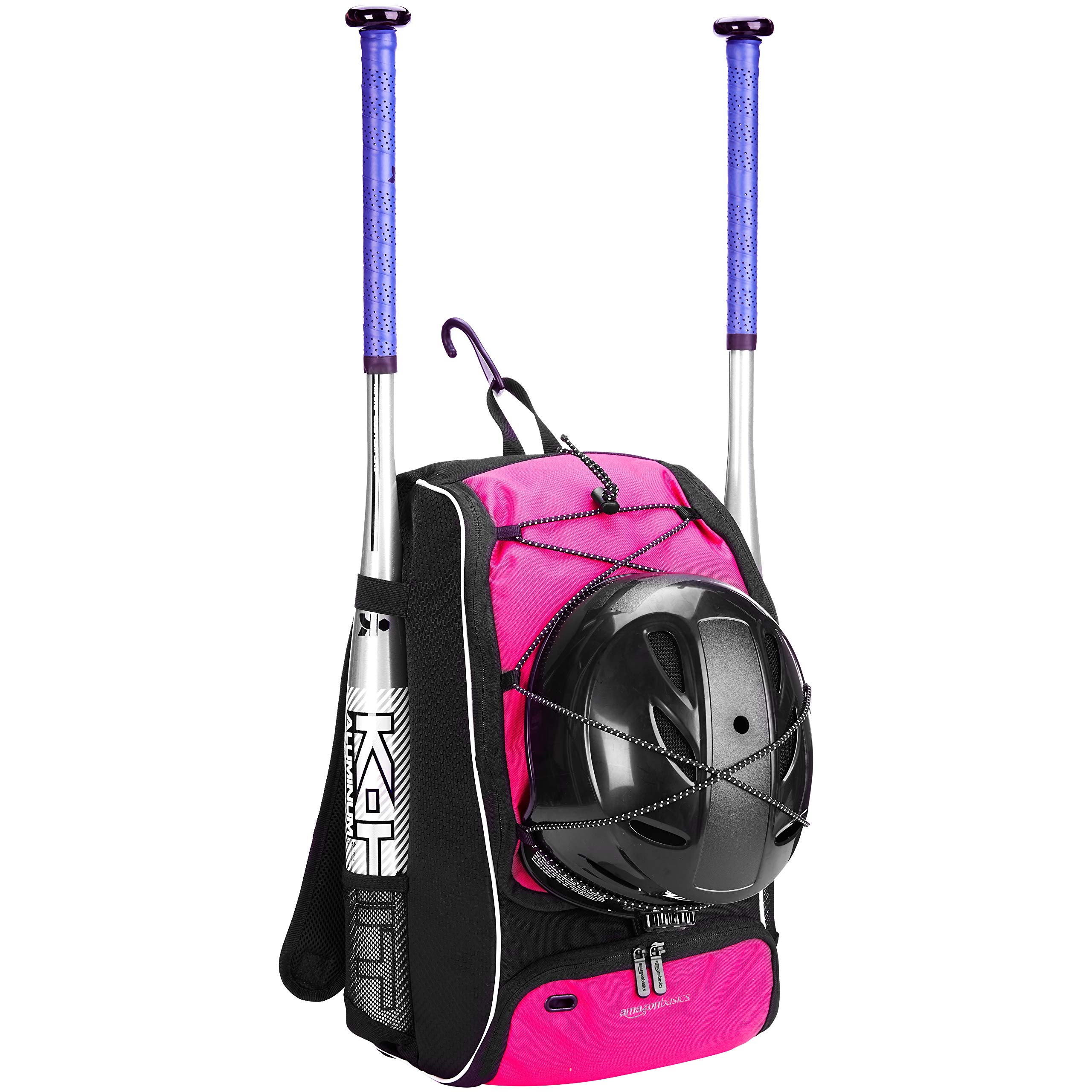 Amazon Basics Baseball Equipment Backpack - Durable Sports Gear Bag for Baseball, Softball & Training | Perfect for Games, Practice & Travel