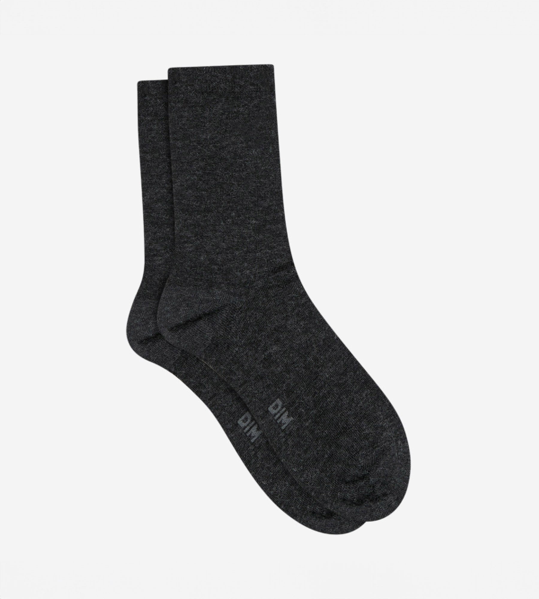 Soft Wool Solid Anthracite Socks for Women - Warm & Comfortable for Winter, Hiking & Everyday Wear