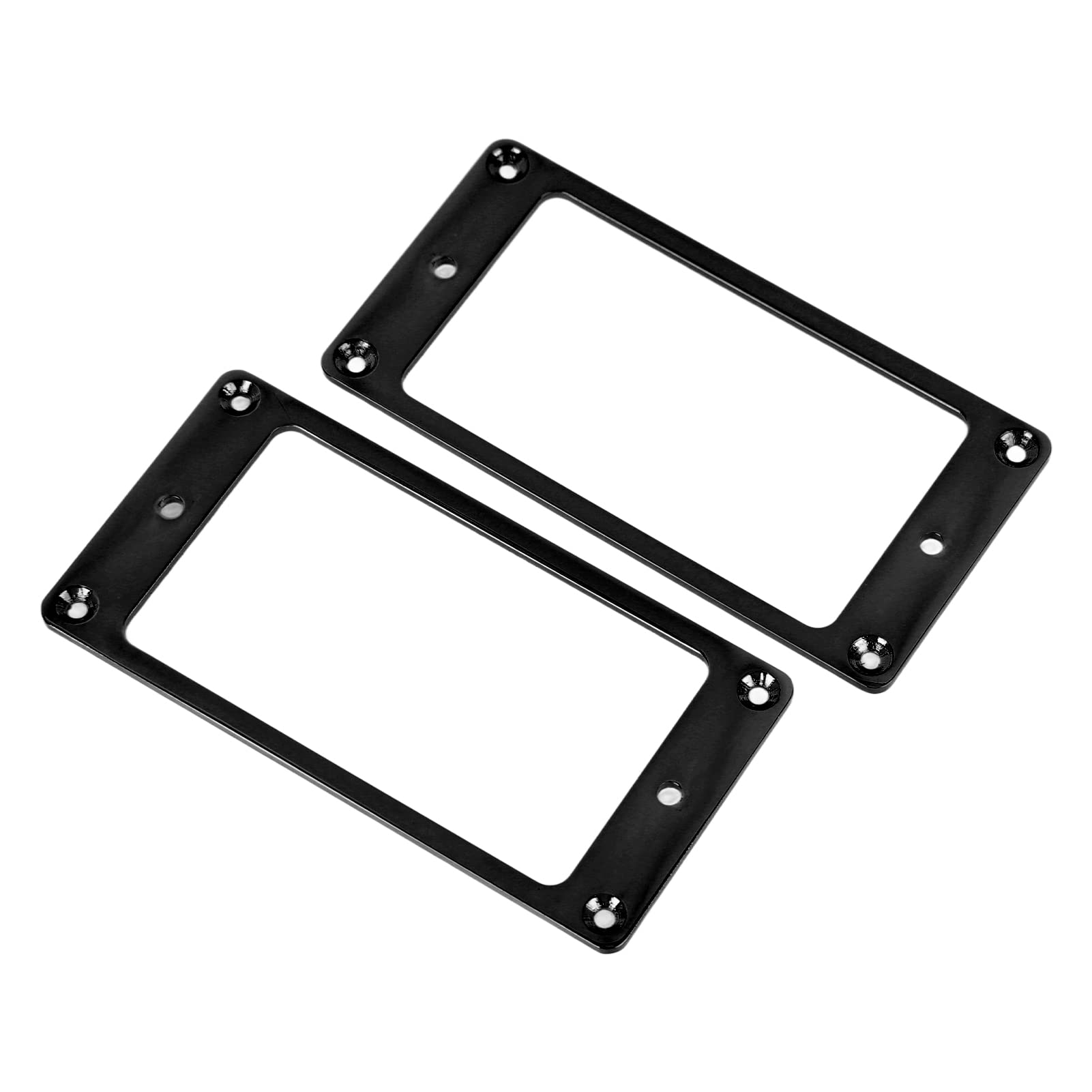 2Pcs Black Humbucker Pickup Mounting Rings for Electric Guitar - Metal Replacement Pickup Frames for Humbucker Pickups - Perfect for Guitar Repair, Upgrades & DIY Projects